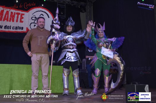 Entrega de premios del XXI concurso de mascara mayores de Manzanares